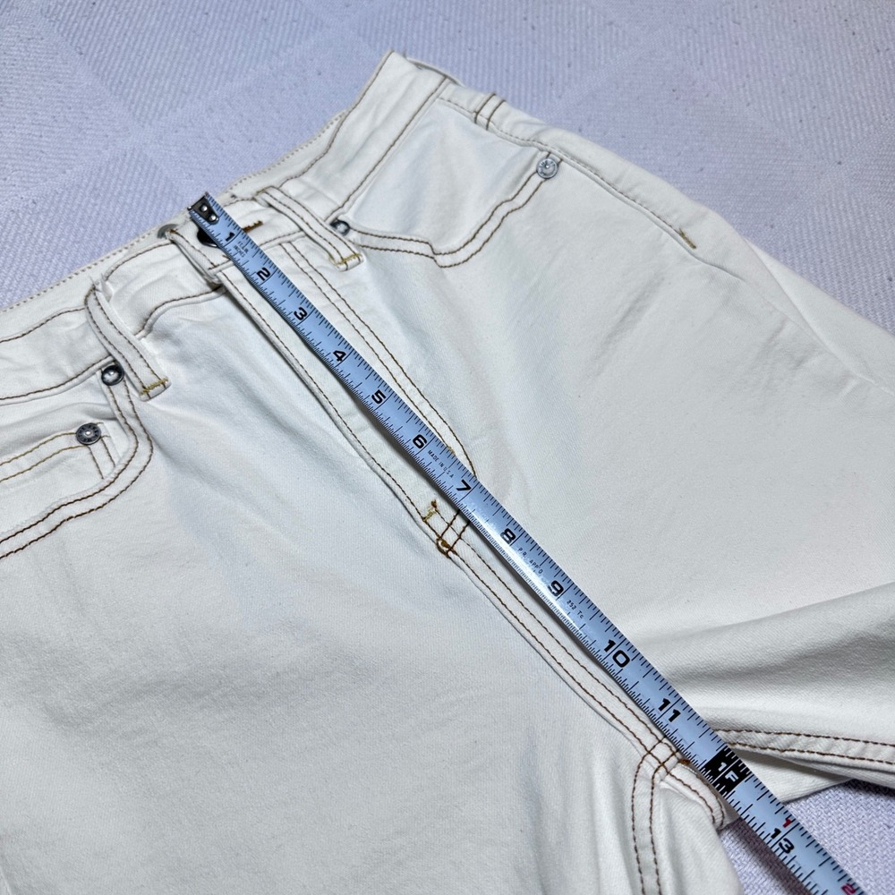 We The Free CRVY Flare Jeans Women 26 High Rise‎ Bell Bottom White Free People - Picture 10 of 13